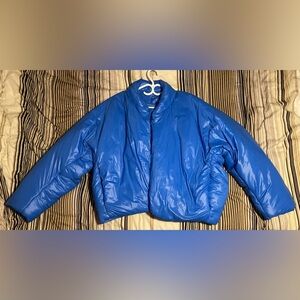 Yeezy x GAP Kanye baggy oversized blue puffer coat jacket -SIZE M